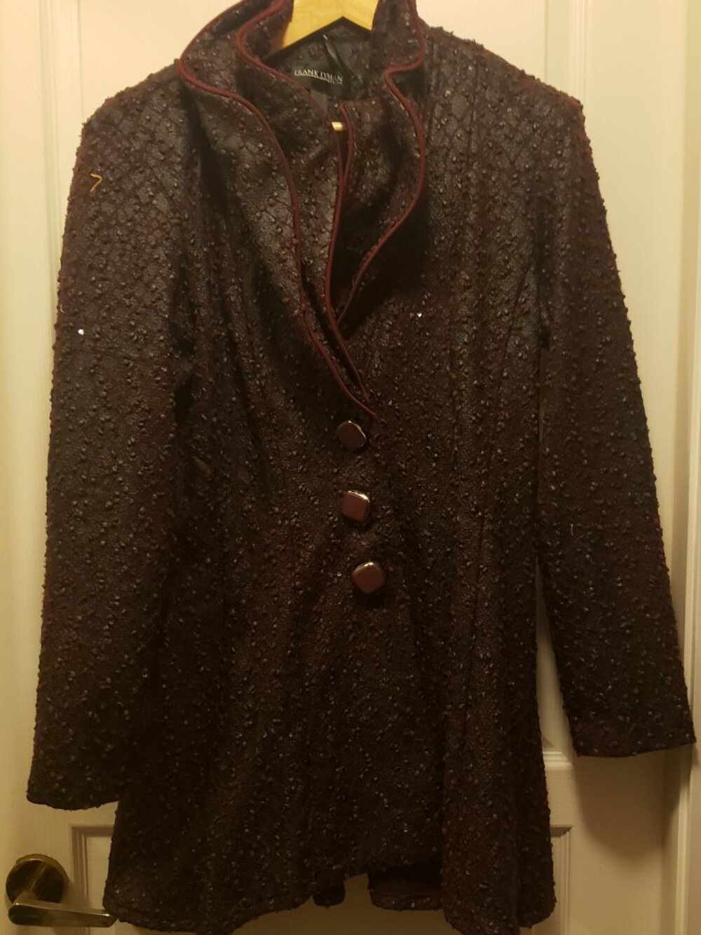 Frank Lyman - Wired Double Collar Jacket - NWT